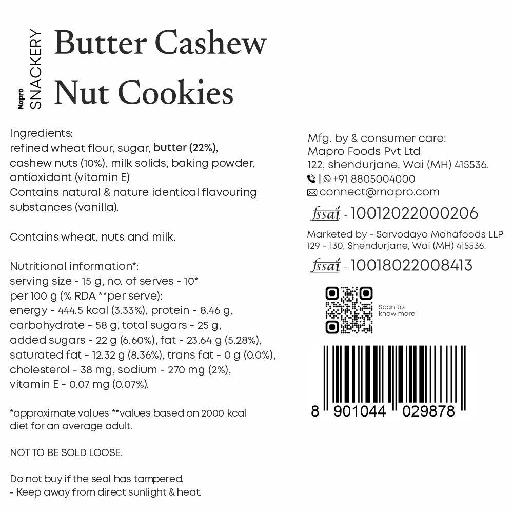 Butter Cashew Nut Cookies