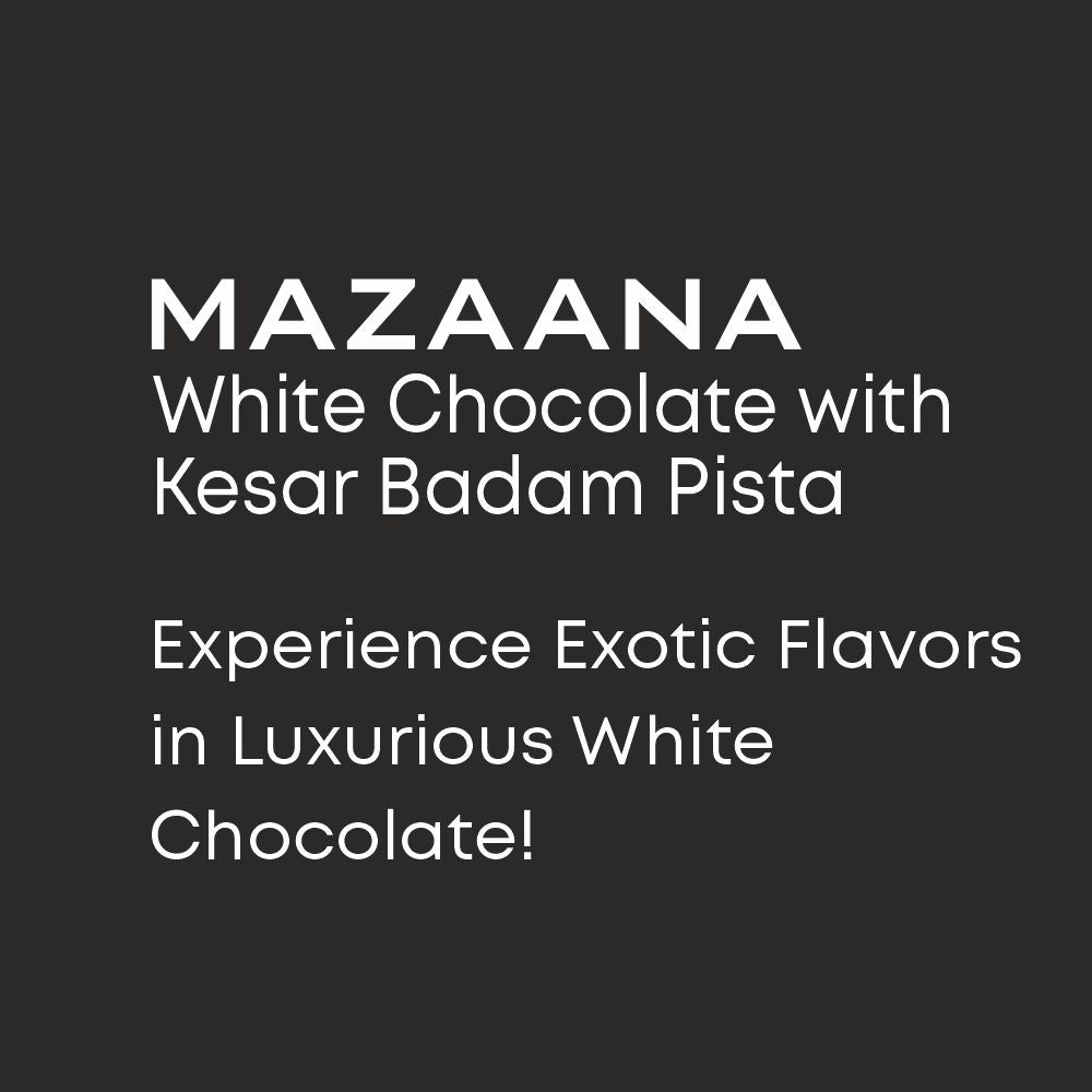 White Chocolate with Kesar, Badam and Pista Bar