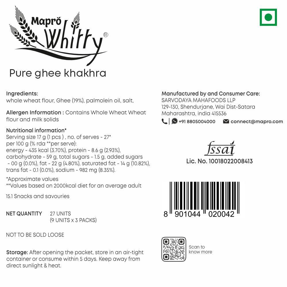Pure Ghee Khakhra - Mapro